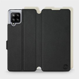 Phone Case Samsung Galaxy A42 - Design Black with Platinum