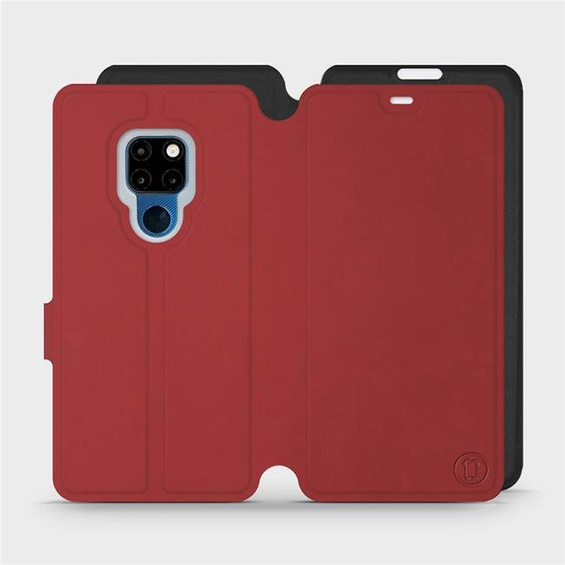 Phone Case Huawei Mate 20 - Design Dark Red with Black