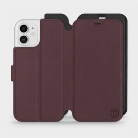 Phone Case Apple iPhone 12 - Design Burgundy with Black