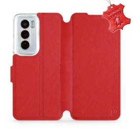Phone Case OPPO Reno 12 Pro 5G - Design Red Leather