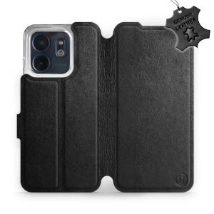 Phone Case Infinix Smart 9 - Design Black Leather
