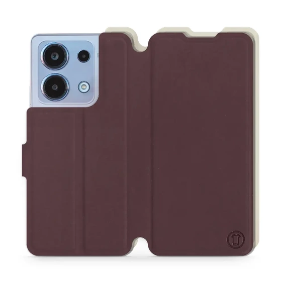 Phone Case Xiaomi Redmi Note 13 4G - Design Burgundy with Platinum