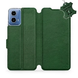 Hülle für Motorola Moto G34 5G - Farbe Green Leather