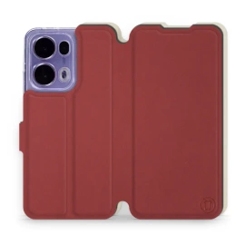 Phone Case OPPO Reno 13 Pro - Design Dark Red with Platinum