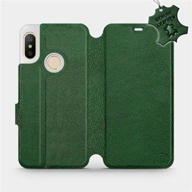 Phone Case Xiaomi Mi A2 Lite - Design Green Leather