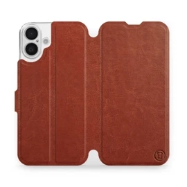 Phone Case Apple iPhone 16 Plus - Design Brown&Gray