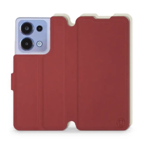 Phone Case Xiaomi POCO M6 Pro - Design Dark Red with Platinum