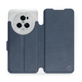 Phone Case Huawei Honor Magic5 Pro 5G - Design Blue Leather