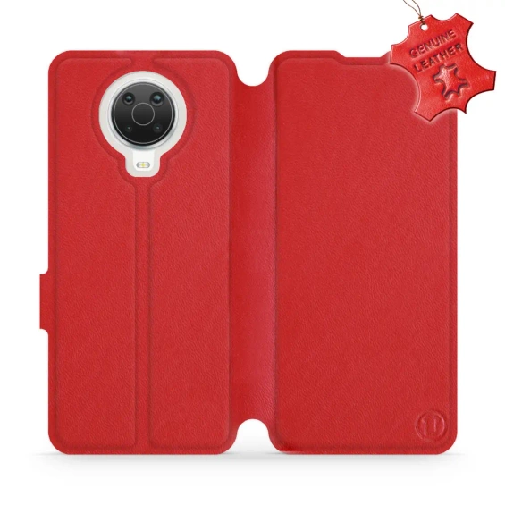 Phone Case Nokia G20 - Design Red Leather