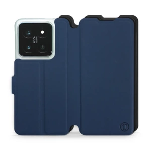 Etui Soft Touch do Xiaomi 14 Pro - wzór Głęboki granat z czernią