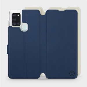 Phone Case Samsung Galaxy A21S - Design Navy with Platinum