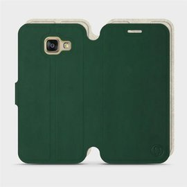 Phone Case Samsung Galaxy A3 2016 - Design Green with Platinum