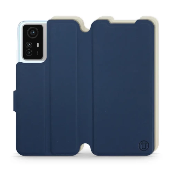 Hülle für Xiaomi Redmi Note 12S - Farbe Marineblau mit Platin