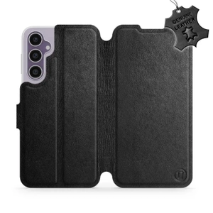 Phone Case Samsung Galaxy S23 FE - Design Black Leather