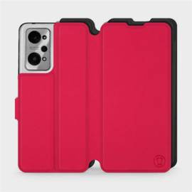 Etui Soft Touch do Realme GT 2 - wzór Żywa czerwień z czernią