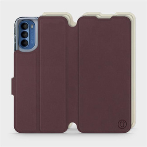 Phone Case Motorola Moto G41 - Design Burgundy with Platinum
