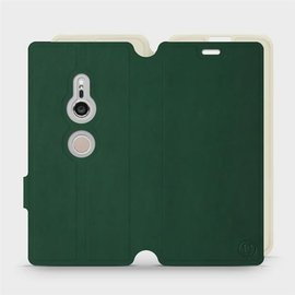 Phone Case Sony Xperia XZ2 - Design Green with Platinum