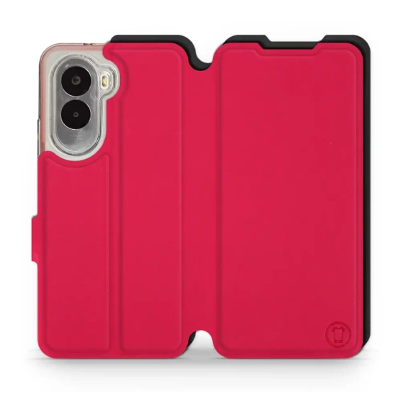 Hülle für Xiaomi POCO M7 - Farbe Rot mit Schwarz