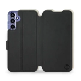 Phone Case Samsung Galaxy A15 4G - Design Black with Platinum