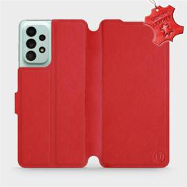 Phone Case Samsung Galaxy A33 5G - Design Red Leather