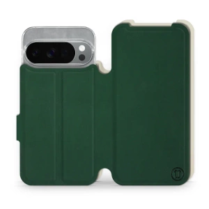 Phone Case Google Pixel 10 Pro - Design Green with Platinum