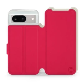 Hülle für Google Pixel 8 - Farbe Rot mit Platin