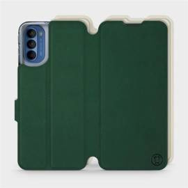 Hülle für Motorola Moto G41 - Farbe Grün mit Platin