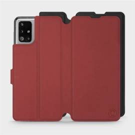 Phone Case Samsung Galaxy M51 - Design Dark Red with Black