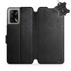 Phone Case OPPO A74 - Design Black Leather