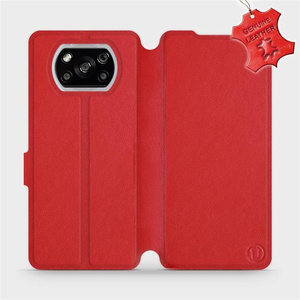Phone Case Xiaomi POCO X3 NFC - Design Red Leather