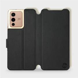 Phone Case Vivo V23 5G - Design Black with Platinum
