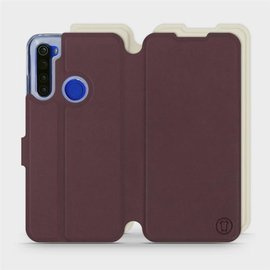 Phone Case Xiaomi Redmi Note 8T - Design Burgundy with Platinum
