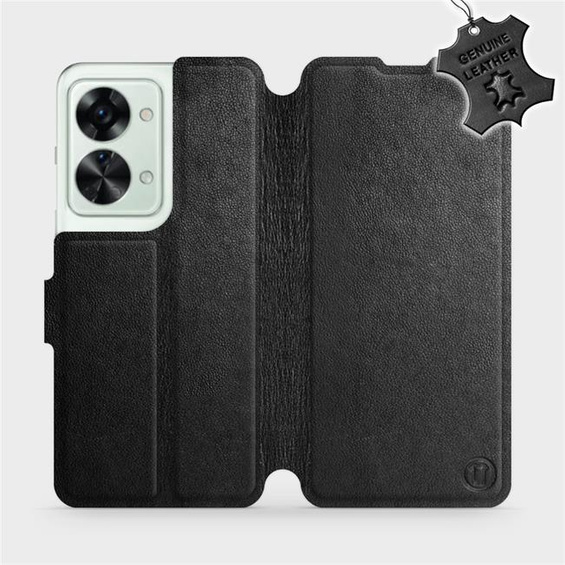 Phone Case OnePlus Nord 2T 5G - Design Black Leather