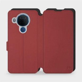 Phone Case Nokia 5.4 - Design Dark Red with Black