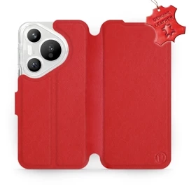 Phone Case Huawei Pura 70 - Design Red Leather