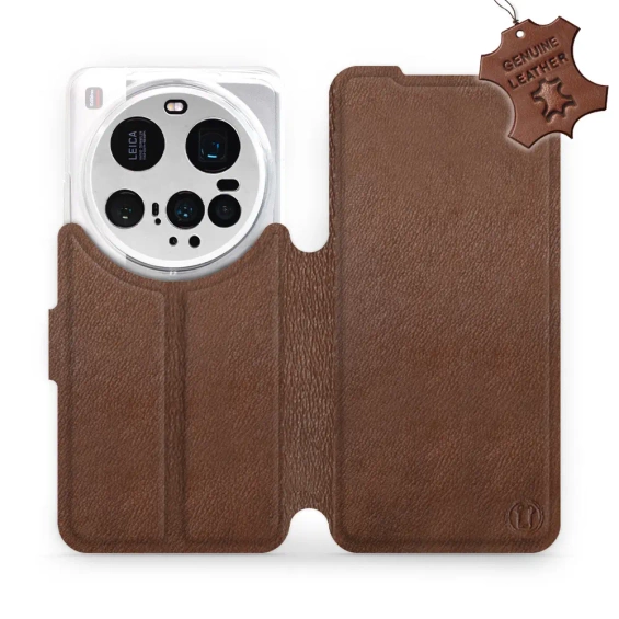 Phone Case Xiaomi 15 Ultra - Design Brown Leather