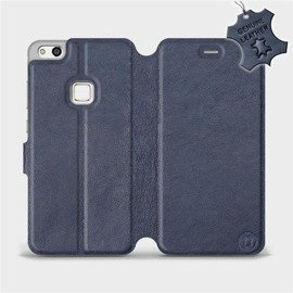 Phone Case Huawei P10 Lite - Design Blue Leather