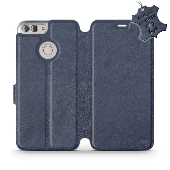 Phone Case Huawei P Smart - Design Blue Leather