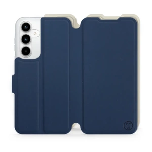 Phone Case Samsung Galaxy A35 5G - Design Navy with Platinum