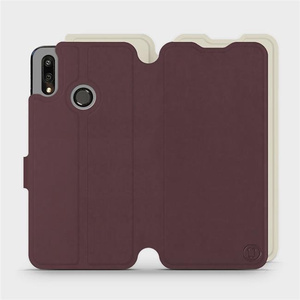 Phone Case Huawei P Smart 2019 - Design Burgundy with Platinum