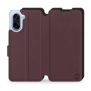 Etui Soft Touch do OnePlus Nord CE5 - wzór Matowy burgund z czernią
