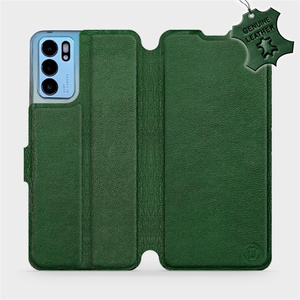 Phone Case OPPO Reno 6 5G - Design Green Leather