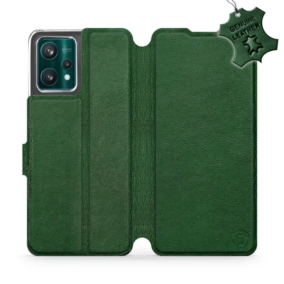 Phone Case Realme 9 Pro - Design Green Leather