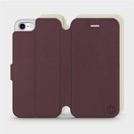 Phone Case Apple iPhone SE 2022 - Design Burgundy with Platinum