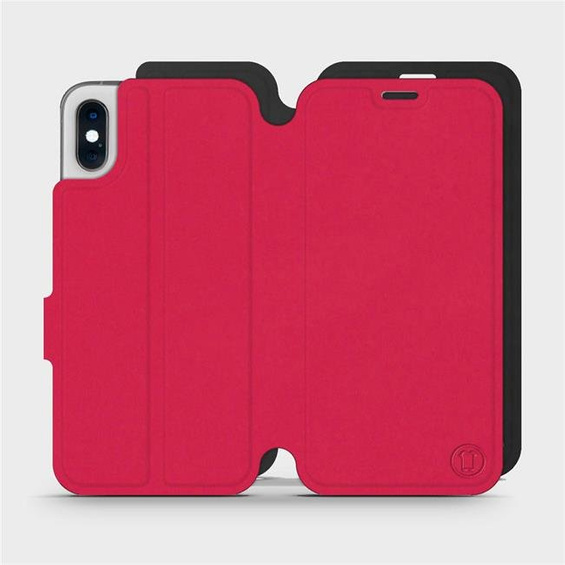 Phone Case Apple iPhone XS - Design Red with Black