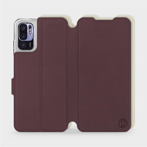 Phone Case Xiaomi Redmi Note 10 5G - Design Burgundy with Platinum