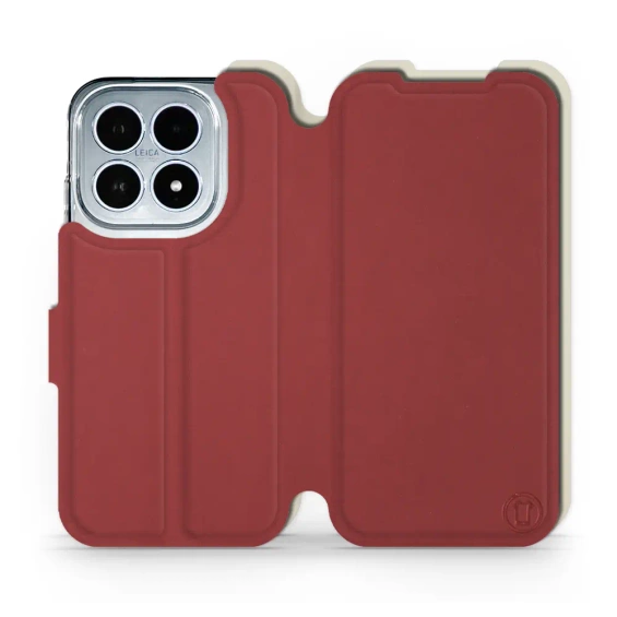 Phone Case Xiaomi 17 - Design Dark Red with Platinum