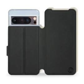 Phone Case Google Pixel 8 Pro - Design Black with Platinum