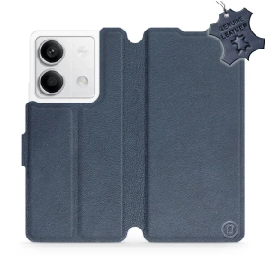 Phone Case Xiaomi Redmi Note 13 5G - Design Blue Leather