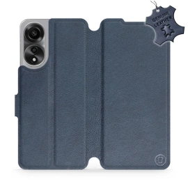 Hülle für OPPO A78 5G - Farbe Blue Leather